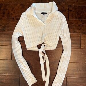 Cotton Candy L.A. Cream Cropped Sweater